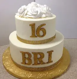 A 16th birthday cake made at Bird-in-Hand Bakery and Cafe