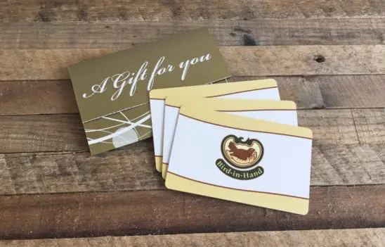 Custom Amount Bird-in-Hand Gift Card