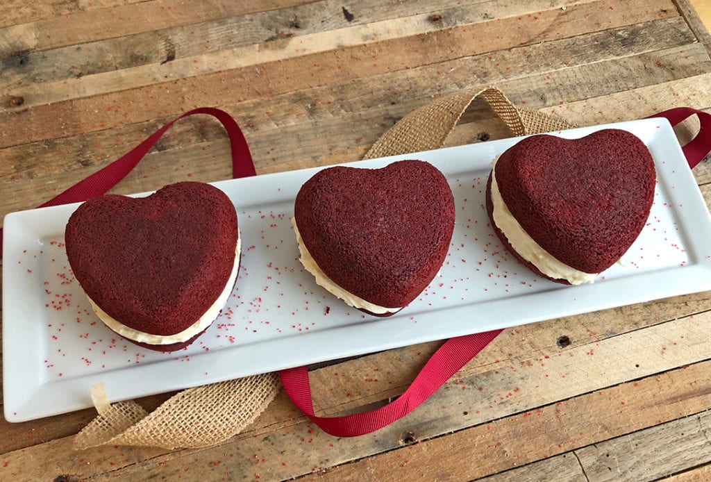 Buy Online HeartShaped Red Velvet Whoopie Pies (Nationwide Delivery
