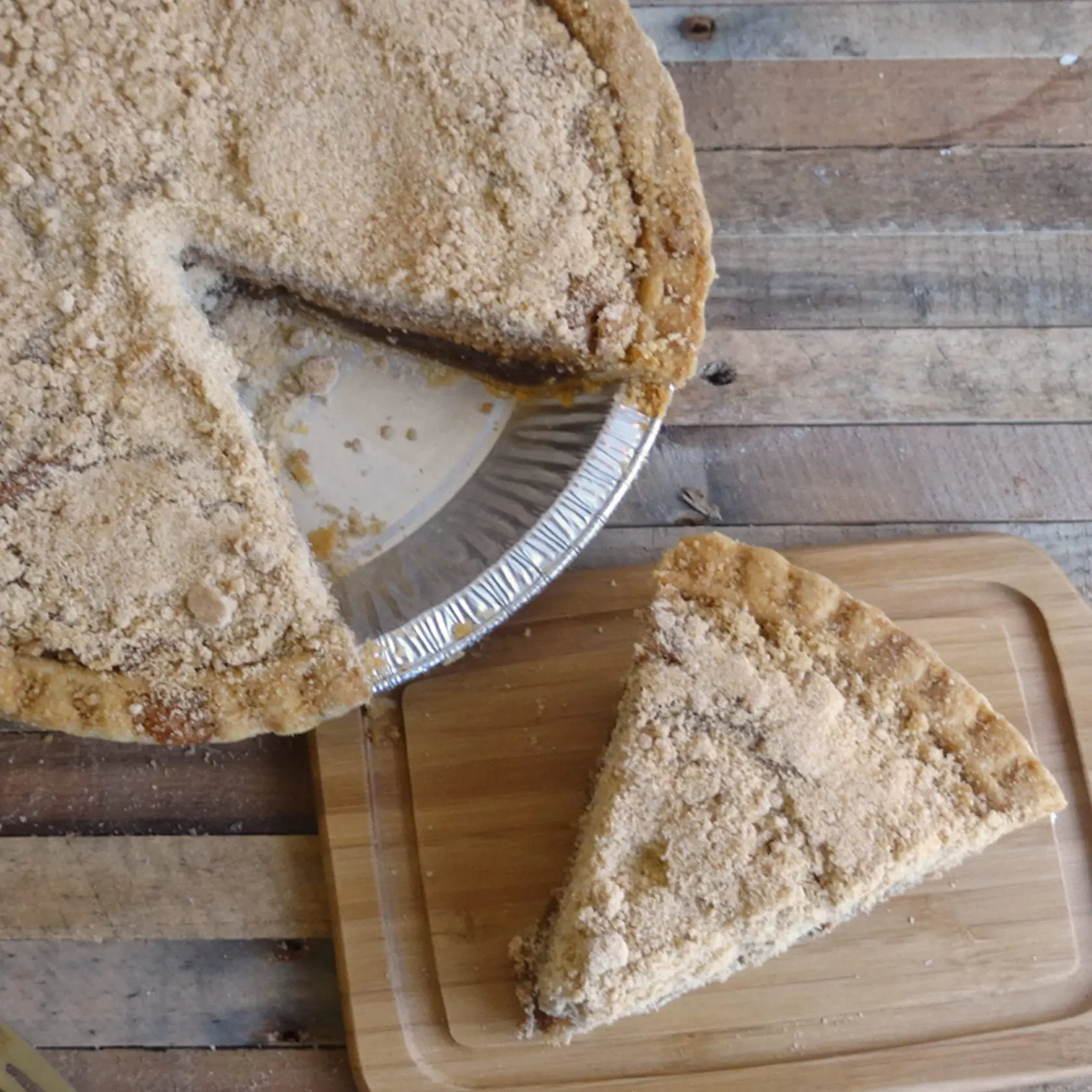 Slice of shoofly pie from Bird-in-Hand Bakery & Cafe