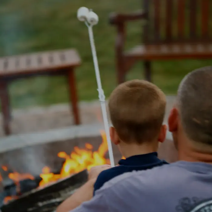 Fireside smores in Bird-in-Hand