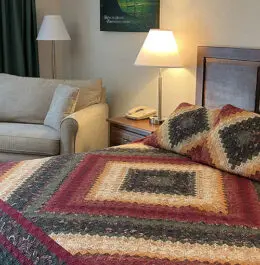 Best Hotels in Lancaster, PA (2026 Guide). A cozy room at one of Bird-in-Hand's lodging spots.